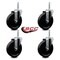 Service Caster 5 Inch Phenolic Wheel Swivel 58 Inch Threaded Stem Caster Set Service Caster SCC-TS20S514-PHR-58212-4 - alternate 2